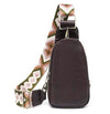 New vegan leather chest bag with boho belt 1008