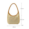 Summer mesh woven should bag with pouch
