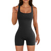 Women Short ribbed seamless jumpsuits