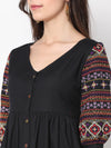 Ethically made Artisan crafted  Maya Embroidered Dress