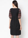 Ethically made Artisan crafted  Maya Embroidered Dress