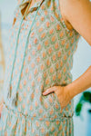 Ethically made Artisan crafted  Zoe dress with hand needle work