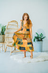 Handmade boho Venus Upcycled Patchwork Maxi dress
