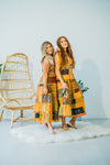 Handmade boho Venus Upcycled Patchwork Maxi dress