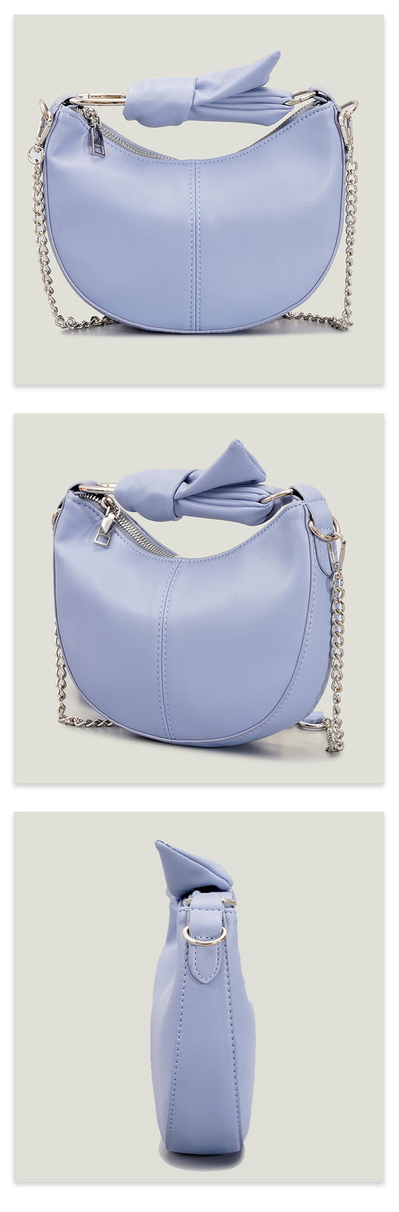 Vegan leather knotted handle Seville handbag 126