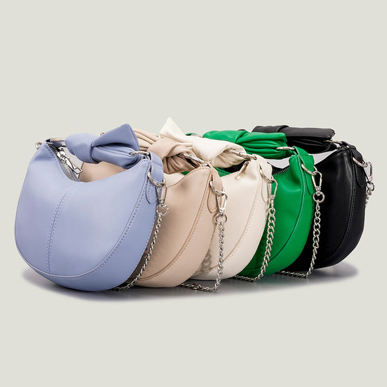 Vegan leather knotted handle Seville handbag 126